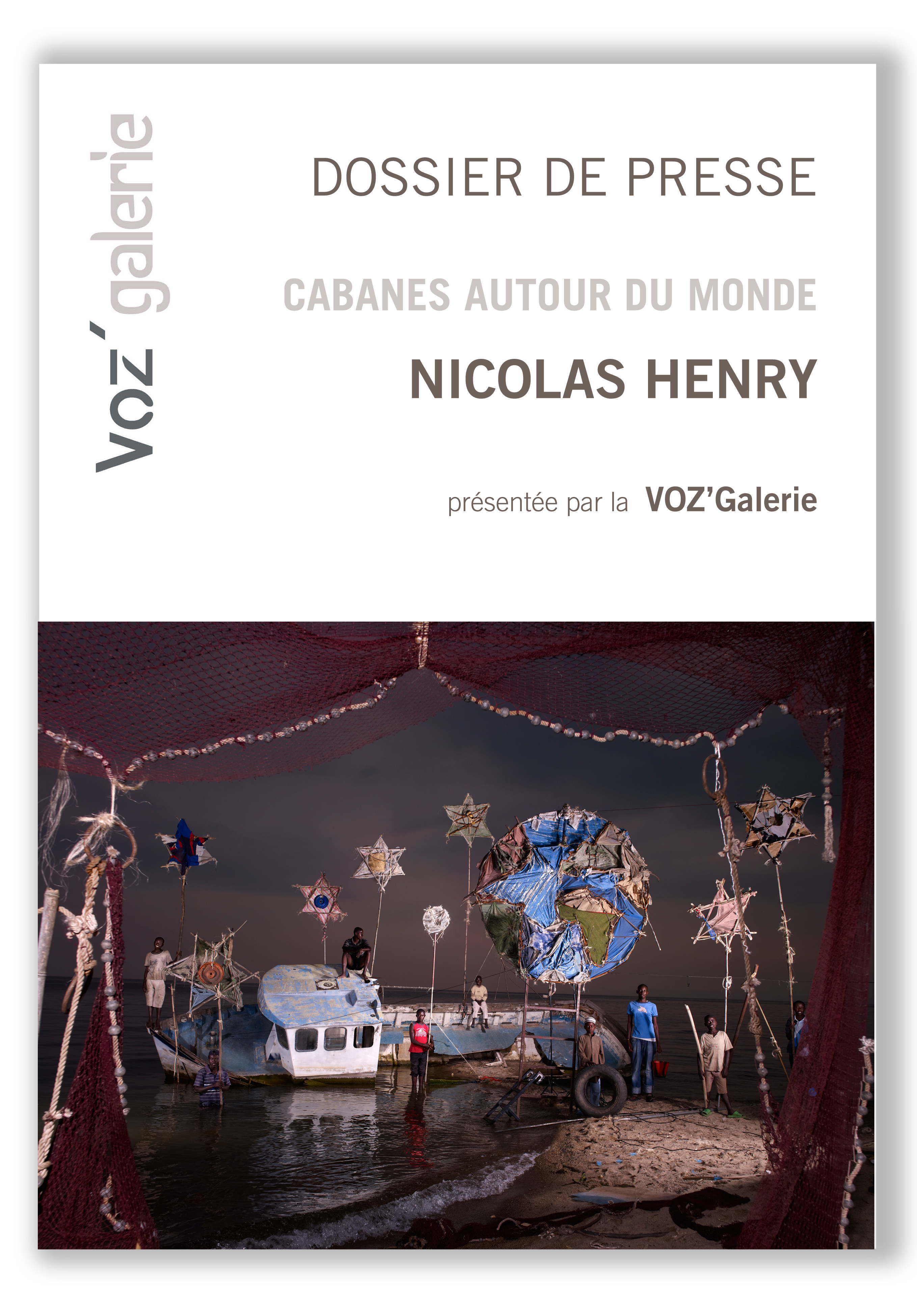 Page de garde exposition cabanes autour du monde nicolas Henry dossier de presse